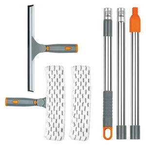 Window Cleaner Tool with Long Handle, 60" Shower Squeegee for Window Cleaning... - Picture 1 of 7