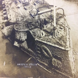 Vintage Kabinettfoto USA Maine Hebeschiff Havanna Hafenszene Brown's  - Bild 1 von 18