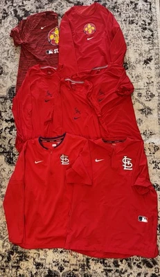 Lote de 7 camisas masculinas GG Nike Team St. Louis Cardinals #47 King - Imagem 1 de 4