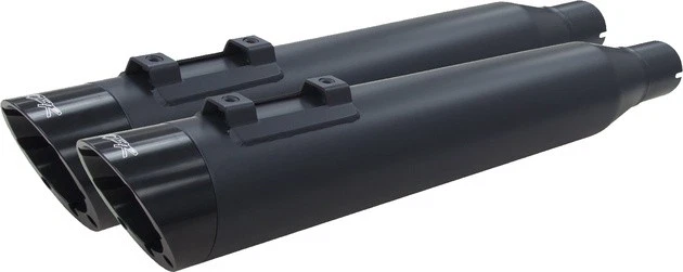 Silenciadores sin cordones dobles Two Brothers Slash Cut negros #005-4380499D-BS Foto 1 de 1