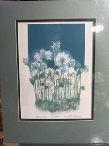 1985 Kristi Allen Monty? "Alaska Cotton" Signed And #'d 17/150 Matted 18" X 14" - Picture 1 of 9