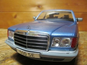 Super raro 1 18 Mercedes Benz Clase S W126 Azul Claro Benz - Imagen 1 de 10
