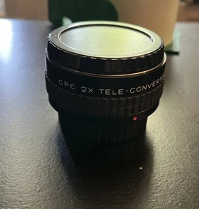 CPC 2X Tele-Converter MC-4 lens W/lens Covers No Case - Picture 1 of 5