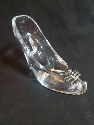 Cinderella Shoe Decor, Crystal High Heels Shoes Ornaments Glass Slipper - Image 1 of 4