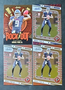 Michael Penix 2024 Rock Out & Absolute Rookie Cards Atlanta Falcons - Picture 1 of 2