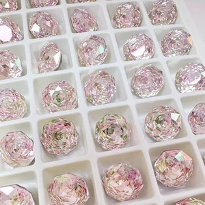 Blanco Transparente Redondo Brillante Corte Rosa Suelto Circonita Cúbica Grado 5A para Hágalo Usted Mismo Rosa - Imagen 1 de 11