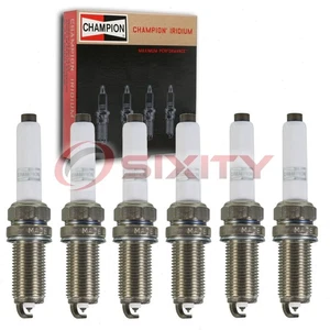 6 pc Champion Iridium Spark Plugs for 2017-2018 Mercedes-Benz GLC43 AMG yr - Picture 1 of 5
