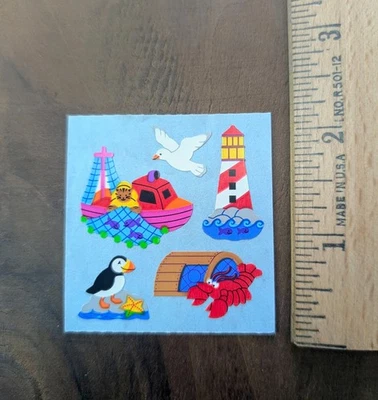 Pegatina trasera azul langosta marina pesca frailecillo sandylion vintage mod Foto 1 de 2