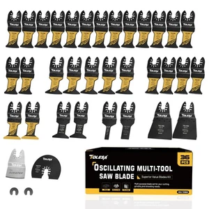 36 STCK. Titan Oszillierendes Werkzeug Klingen Kit, Mehrzweck Set CR-V & Bi-Metall... - Bild 1 von 7