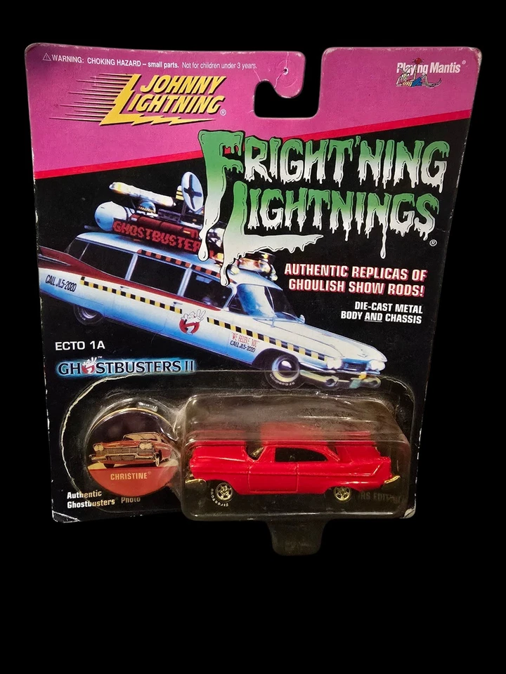 Johnny Lightning Fright'ning Lightnings Christine Ecto 1A Ghostbusters II Rojo Foto 1 de 4