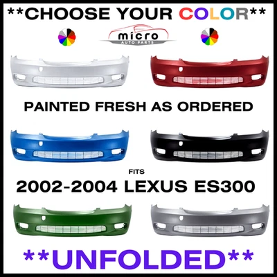 NEW FRONT BUMPER FOR 2002-2004 LEXUS ES300 ES330 PAINTED CHOOSE COLOR LX1000133 - Image 1 of 4