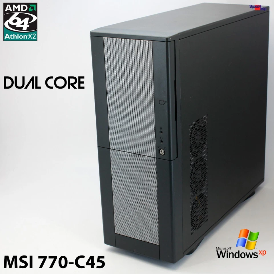 MSI 770-C45 MS-7599 COMPUTER PC ATHLON II X2 250 WINDOWS XP RADEON R5 200 - Immagine 1 di 4