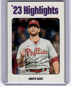 2024 Topps Heritage White Border Craig Kimbrel Philadelphia Phillies #6 - Picture 1 of 2