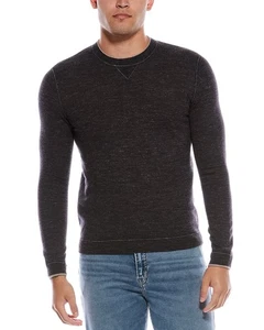 Herbst Kaschmir Coverstitch Wolle & Leinen-Mischung Rundhalsausschnitt Pullover Herren - Bild 1 von 7