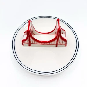 Molly Hatch Anthropologie Golden Gate Bridge Anillo Plato Landmark Serie SF - Imagen 1 de 10