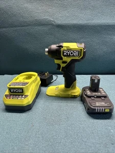 RYOBI ONE+ HP 18V Compacto Sin Escobillas 1/4" Kit de Destornillador de Impacto Hexagonal (PSBID02K2) - Imagen 1 de 7