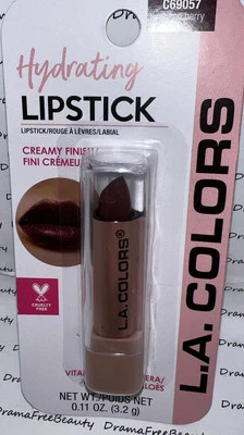 L.A. Colors Hydrating Creamy Lipstick C69057 ~ RAGING BERRY ~ w/Vitamin E & Aloe - Image 1 of 4