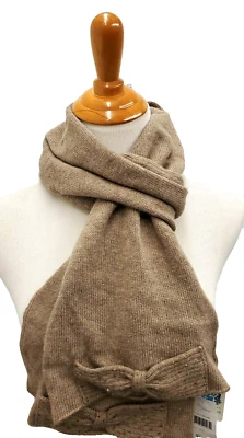 Portolano Mujer Angora Clima Frío Invierno Silenciador Bufanda Brezo Marrón $78 Foto 1 de 4