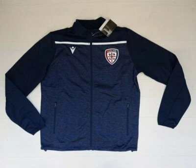 1674/39 MACRON CAGLIARI 4 MORI FELPA ZIP GIACCA POLICOTTON 58120292