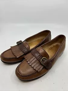 Allen Edmonds Meghan Kiltie Schnalle Halbschuhe 7 C Damen braun zweifarbig YGI D2S-26 - Bild 1 von 9