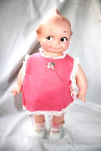 Vintage 70er Jahre Cupie Puppe rosa Kleid 13 in groß schöner Zustand! Kamee - Bild 1 von 15