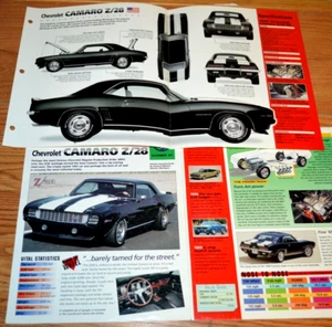1969 Chevy Camaro Z28 RS Specs Info Poster Original Brochure Ad 68 67 69 Z/28 - Bild 1 von 1
