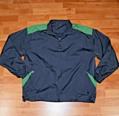GRAND SLAM GOLF Men's Sz M Gray & Green WIND SHIRT Pullover  - Image 1 of 4