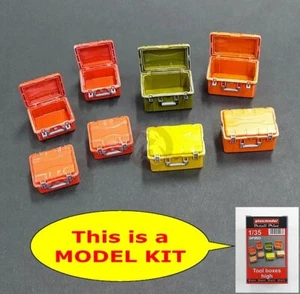 Cajas de herramientas de plástico de alto perfil abiertas y cerradas Plus modelo 1/35 (2 tipos) DP3023 - Imagen 1 de 1