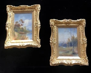 Two Beautiful Antique Landscape Oil Paintings By N.B. James Mid To Late 1800’s - Picture 1 of 8