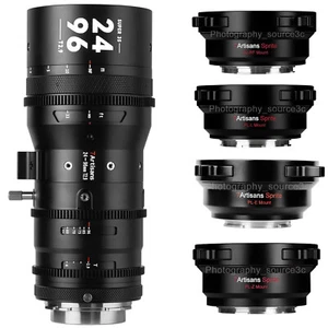 7artisans Spirite 24-96mm T2.9 S35 Frame Zoom Cinema Lens for Canon EF/PL Mount - Picture 1 of 8