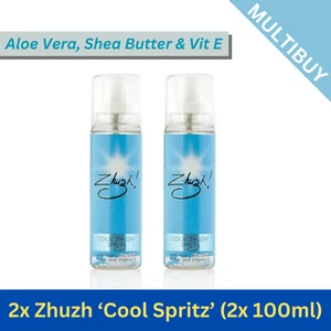 2x Zhuzh Cool Spritz Cooling Sun Spray Aloe Vera & Shea Butter Calm & Moisturise - Picture 1 of 3