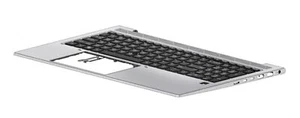 HP M07491-031, Gehäuse-Unterteil+Tastatur, UK Englisch, Tastatur mit Hintergrund - Bild 1 von 1