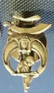 Vintage Masonic - Vintage Shriners Lapel Pin - With Child - Picture 1 of 2