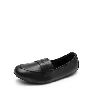 Women Loafers Faux Leather Round Toe Comfortable Casual Shoes Office Work Shoes - Picture 1 of 45
