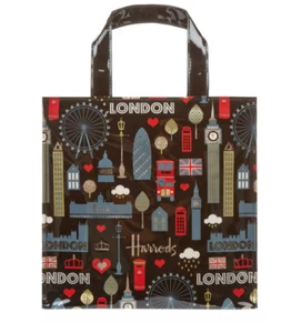 Harrods Small Glitter London Shopper Bag - Picture 1 of 1