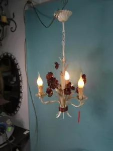 Deckenlampe Florenz Kronleuchter Eisen Geschmiedet Floral Lampe Leuchte 2b10 - Bild 1 von 12