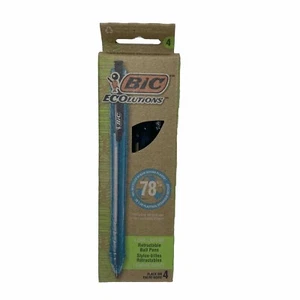 Ecolutions Ocean-Bound Ball Pens, Medium Point (1.0mm), 4-Count Pack, Black I... - Picture 1 of 2