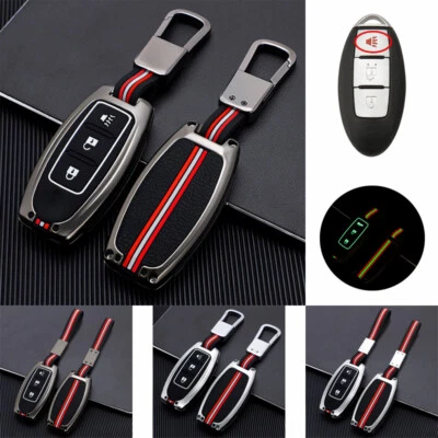 Zinc Alloy Silicone Car Key Fob Cover Case For Nissan X-Trail Qashqai March Juke Foto 1 de 4