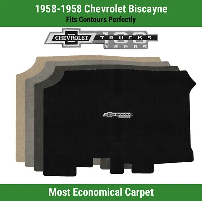 Alfombrilla de maletero Lloyd Velourtex para Chevy Biscayne '58 con Chevy Trucks Centennial Foto 1 de 4