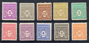 STAMP / TIMBRE DE FRANCE NEUF SERIE 620/629 ** ARC DE TRIOMPHE COTE 40 € - Photo 1/1