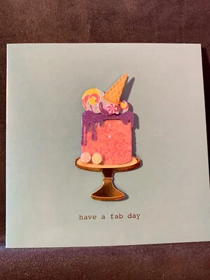 Birthday Card Gorgeous 3D Candy Topped Cake! - Image 1 of 4