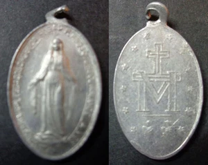 ANTICA MEDAGLIA SACRA RELIGIOSA CATTOLICA MEDAGLIA ALLUMINIO ALLUMINIO CCM006 - Foto 1 di 3