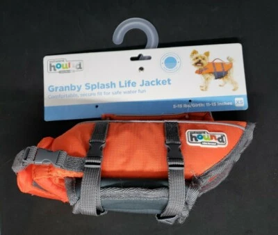 Outward Hound 狗救生衣 Xtra 小号反光高能见度橙色 — 第 1/3 张图片