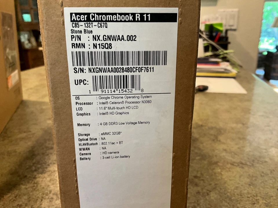 Acer Chromebook R 11 11.6" 1.6GHz, new in factory sealed box - Image 1 of 3