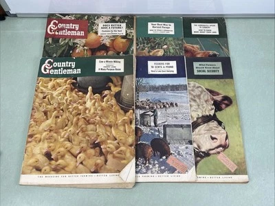 The Country Gentleman 1950s Magazine Lot Agricultural Farming Vintage Ephemera Foto 1 de 4