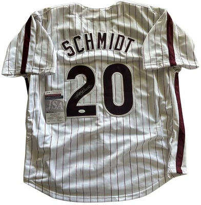 Mike Schmidt signed autographed custom pro style Phillies jersey. - Image 1 of 4
