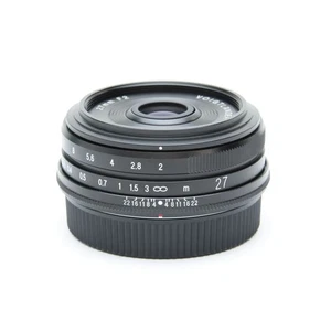 Voigtlander ULTRON 27mm F/2 Black (for Fujifilm X mount) #298 -Near Mint- - Picture 1 of 12