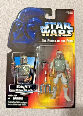 Figura de acción Star Wars Boba Fett POTF2 tarjeta roja .01 1995 Kenner sin usar, en caja nueva Foto 1 de 4