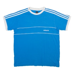ADIDAS ORIGINALS Boys T-Shirt Blue Crew Neck L - Picture 1 of 6