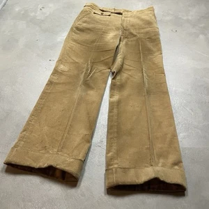 Vintage 50er 60er Cord Hose weites Bein schwer distressed Talon Reißverschluss 32x29 - Bild 1 von 19